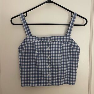 BRANDY MELVILLE GINGHAM TANK